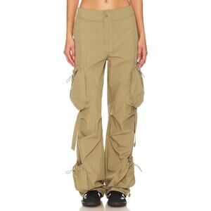 Steve Madden Kylo Cargo Pants Wide Leg Relaxed Utility Streetwear Y2K Green Sz S